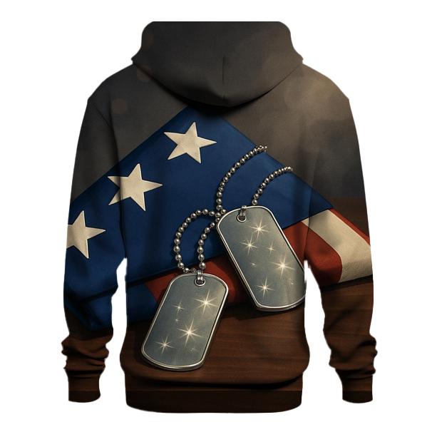 Constellation Dog Tags On A Folded Flag hoodie styles