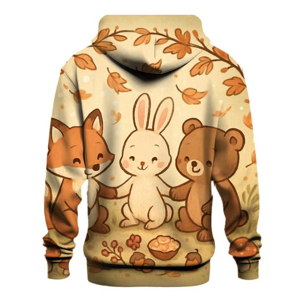 Woodland Friends Gratitude Circle designer hoodies