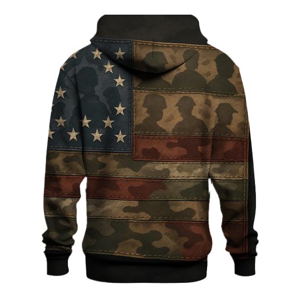 Camouflage Flag Mosaic Of Service custom hoodies