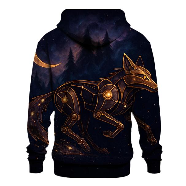Clockwork Constellation Fox pullover hoodies