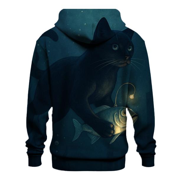 Deep Sea Lantern Cat hoodies fashion