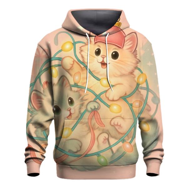 Christmas Cats Tangled In Twinkle Lights hoodie trends