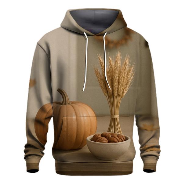 Autumn Porch Gratitude Still Life premium hoodies