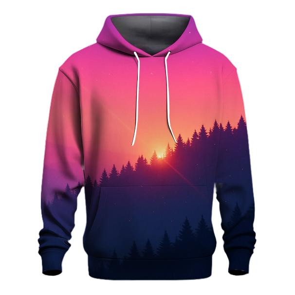 Pine Ridge Emberline Panorama graphic hoodies