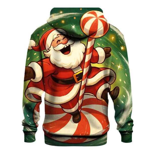 Candy Cane Carousel Santa Whirl pullover hoodies