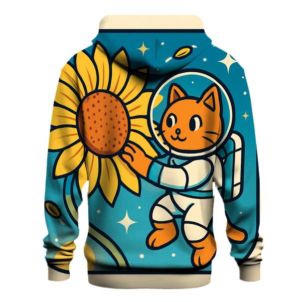 Sunflower Astronaut Cat hoodie trends