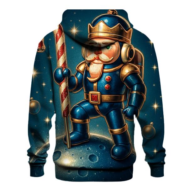 Nutcracker Astronaut On Ornament Moon premium hoodies