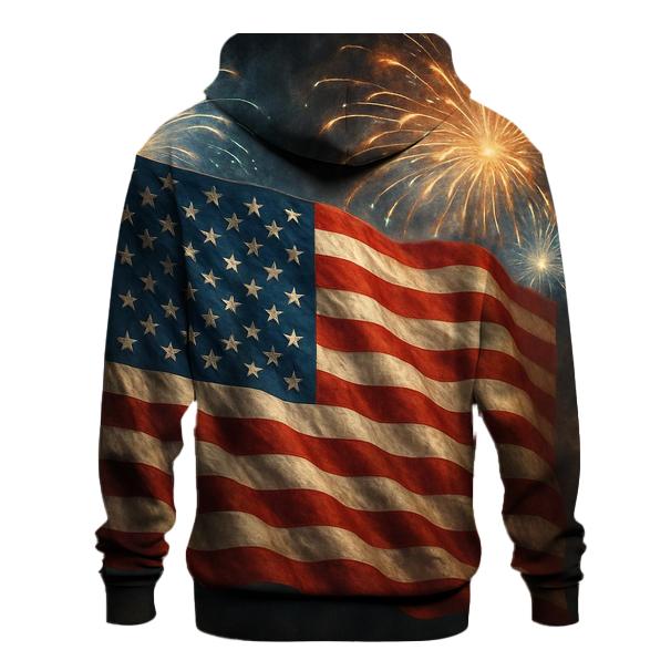 Fireworks Over Velvet Banner designer hoodies