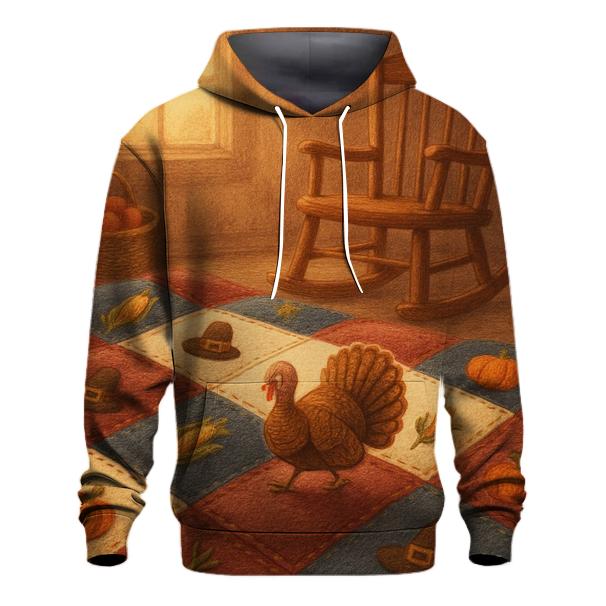 Pilgrim Harvest Quilt Dreamscape graphic hoodies