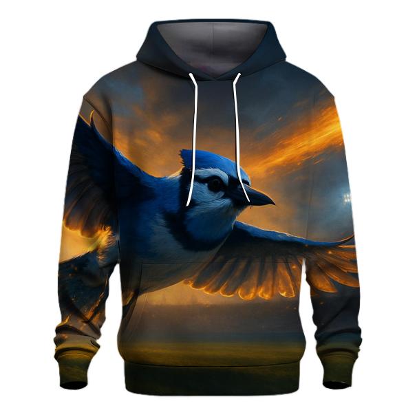 Stadium Horizon Blue Jays Sunset Charge printed hoodies