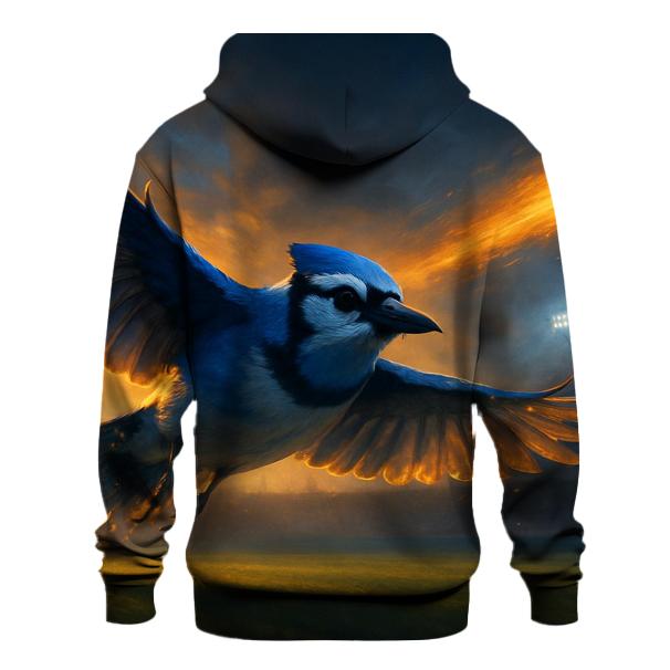 Stadium Horizon Blue Jays Sunset Charge printed hoodies