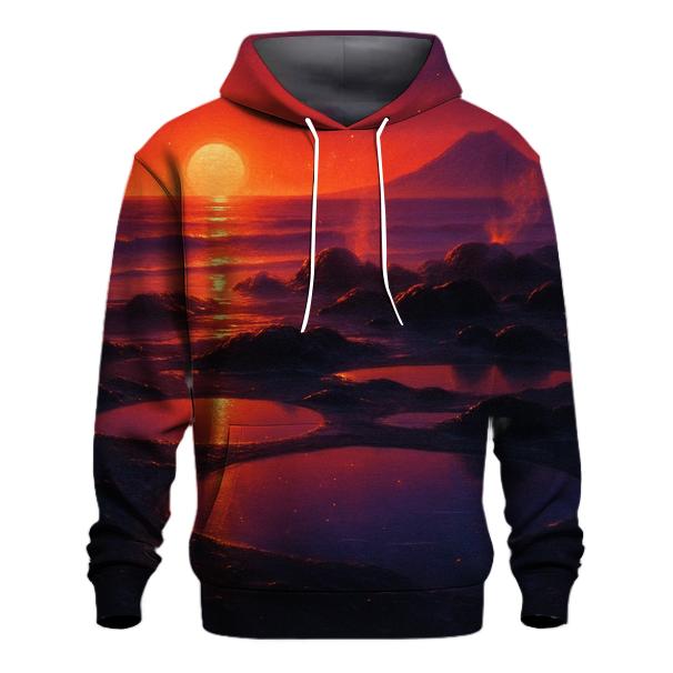Volcanic Shore Magma Twilight lightweight hoodies