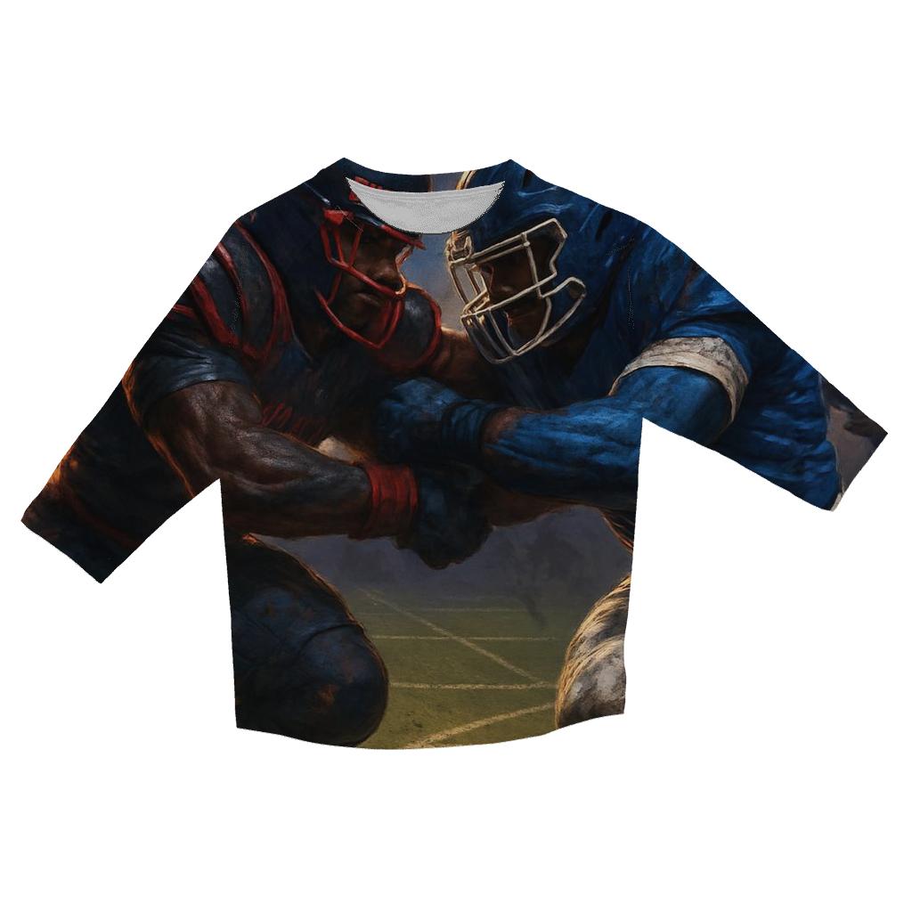 Midnight Scrimmage Under The Split Sky personalized 3/4 sleeve tees