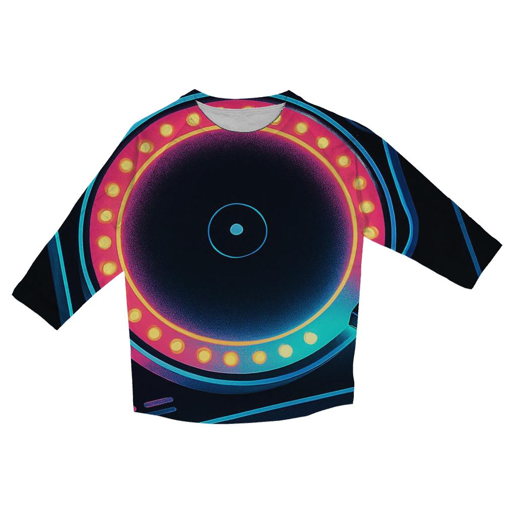Neon Marquee Turntable custom 3/4 sleeve shirts