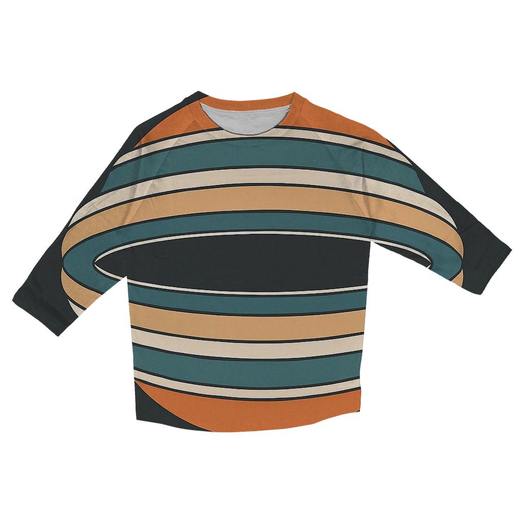 Accretion Belt Parallels fashion 3/4 sleeve shirts