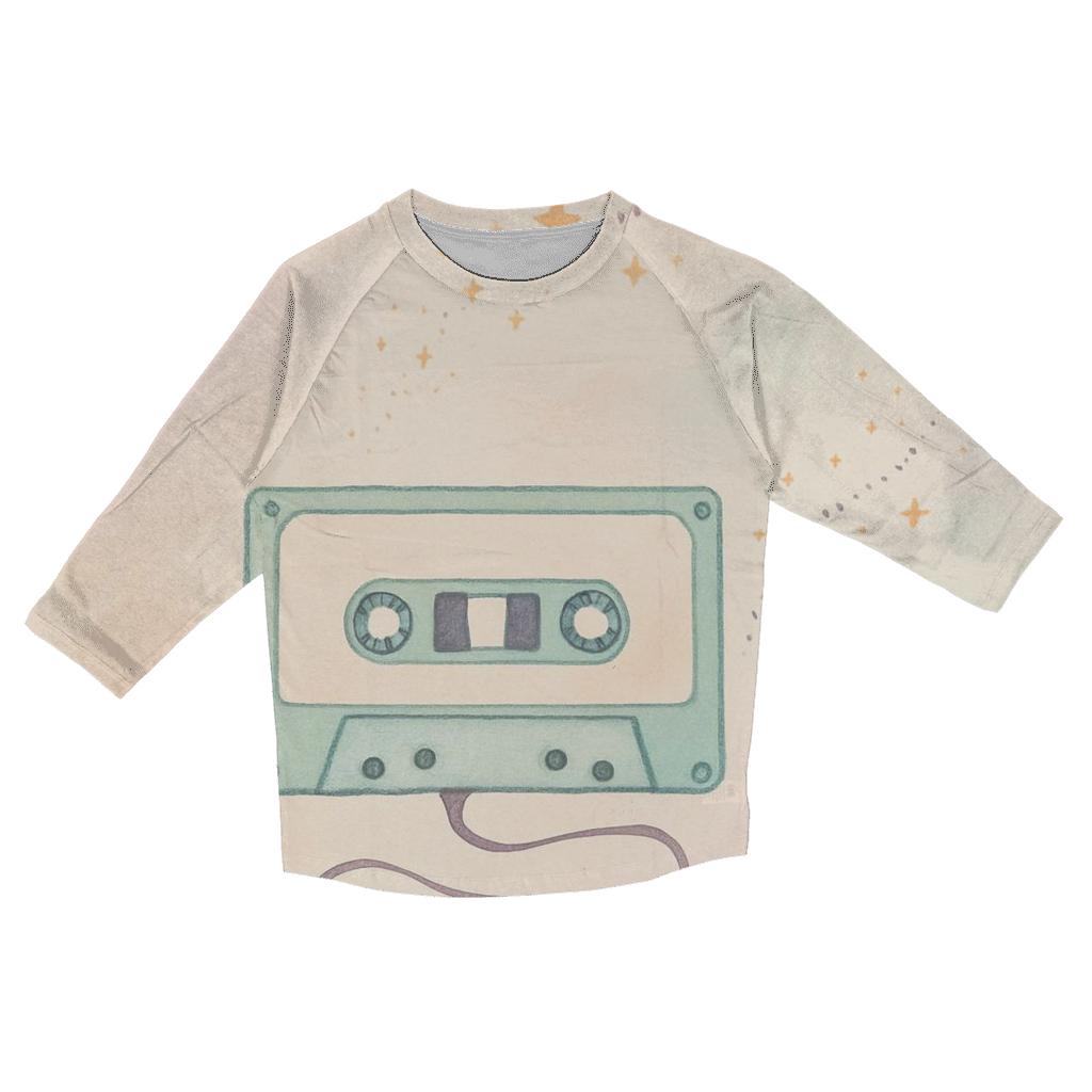 Pastel Cassette Constellation custom 3/4 sleeve shirts