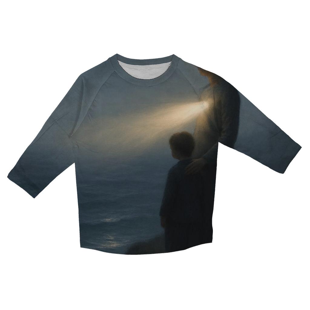 A Lighthouse Within Her A Mothers Guidance Through Every Storm custom 3/4 sleeve shirts