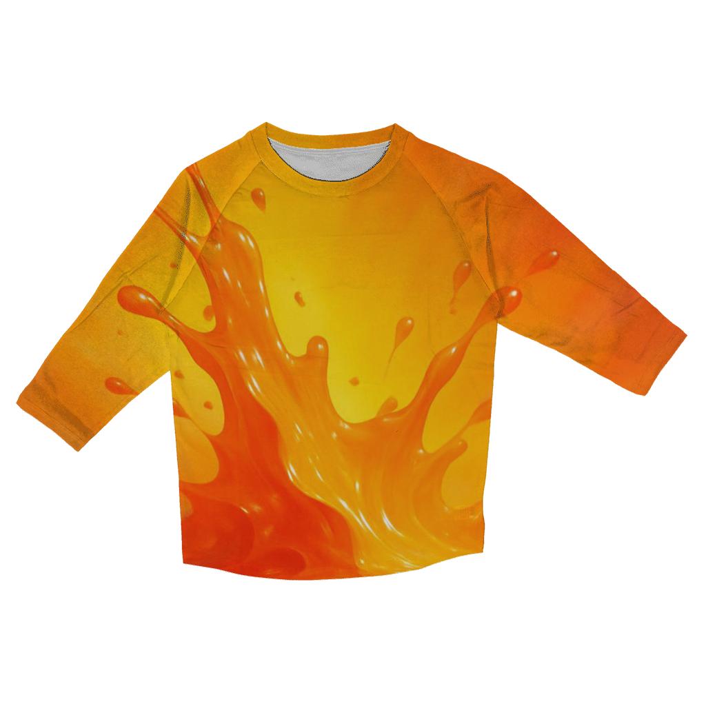 Molten Citrus Spill custom 3/4 sleeve shirts