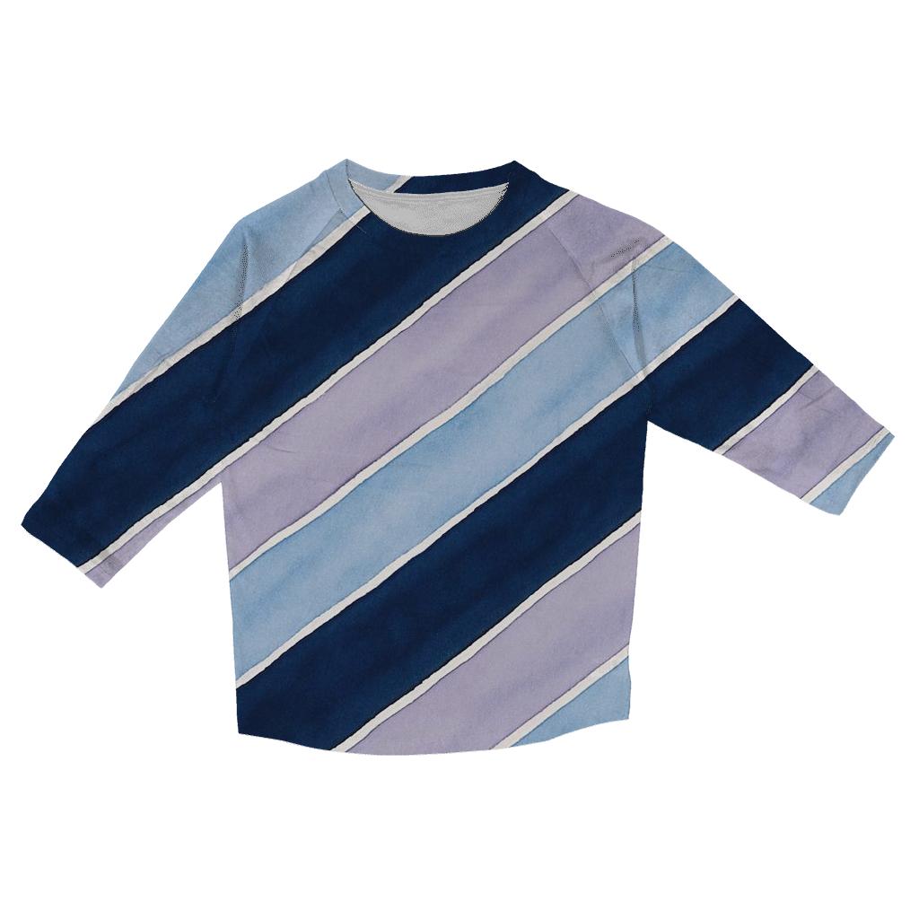 Arashi Comet Tail Diagonals cotton quarter sleeve shirts