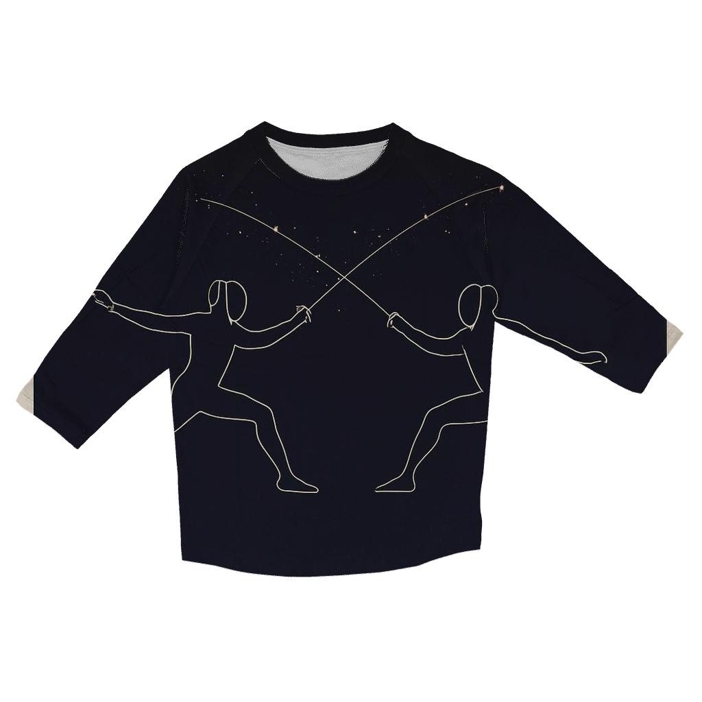 Starlight Saber Fencing Duel fashion 3/4 sleeve shirts