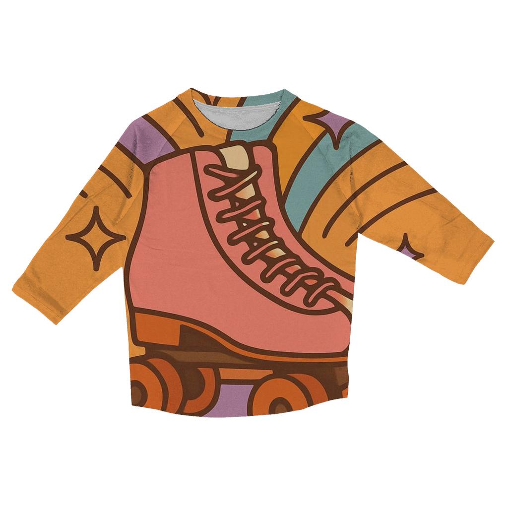 Roller Rink Star Trails trendy 3/4 sleeve tops