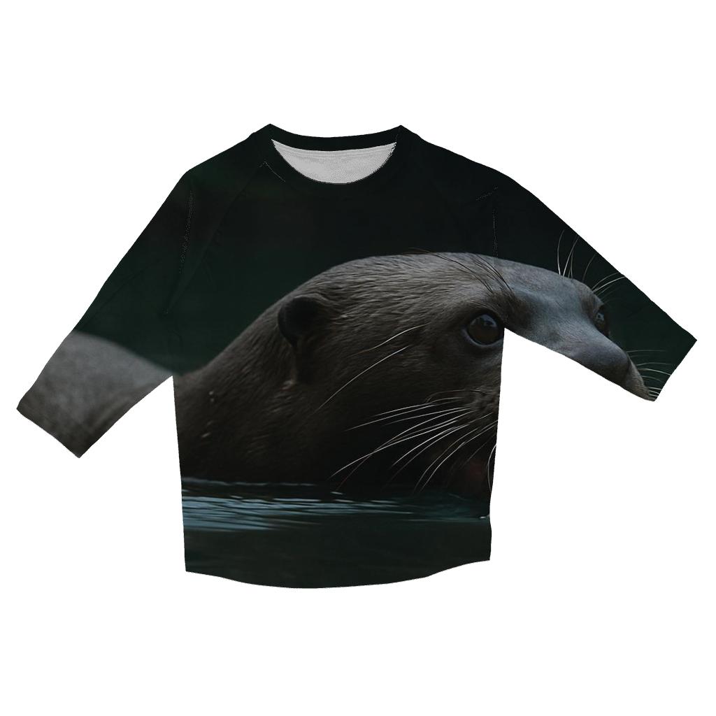 Riverstone Glide Giant Otter trendy 3/4 sleeve tops
