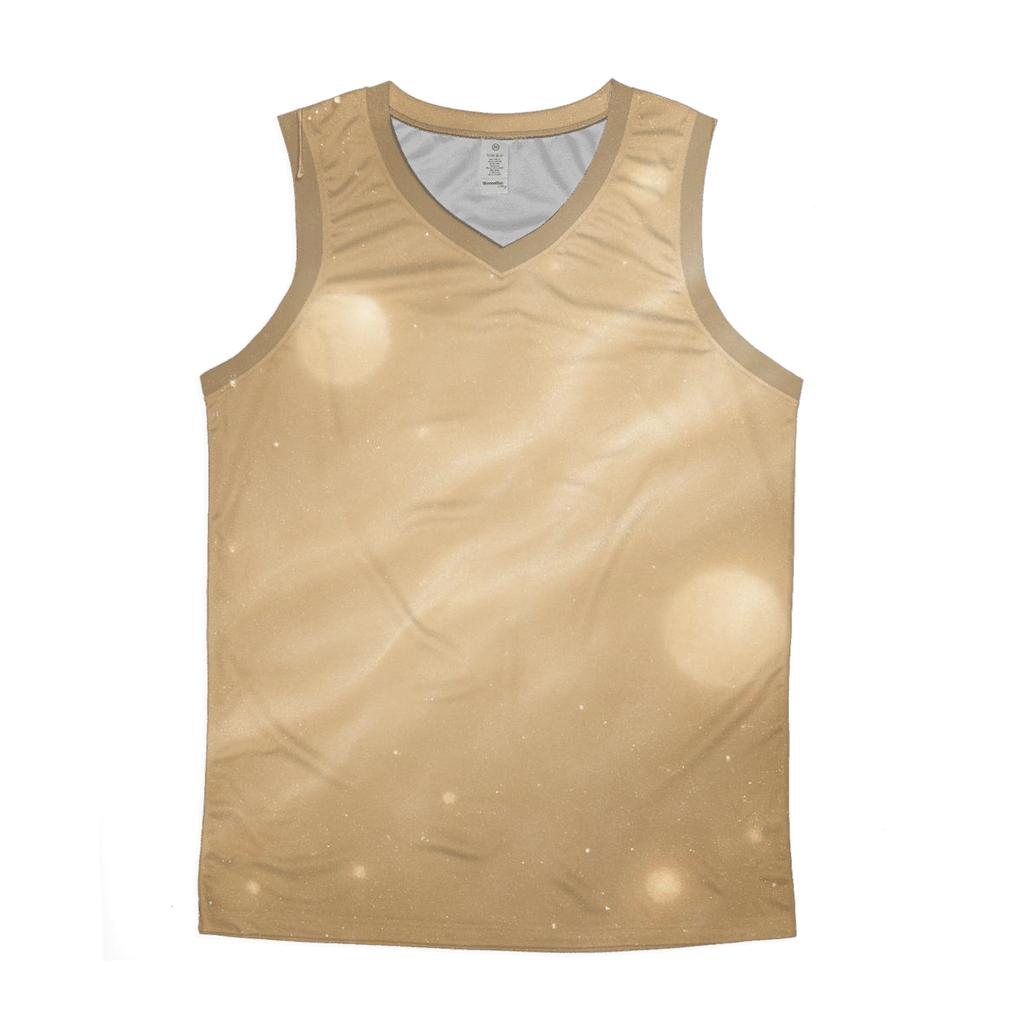 Champagne Pearl Nebula cotton sleeveless tops