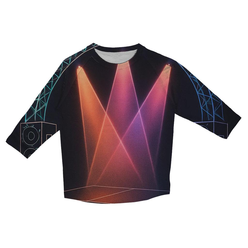 Festival Stage Wireframe cotton quarter sleeve shirts