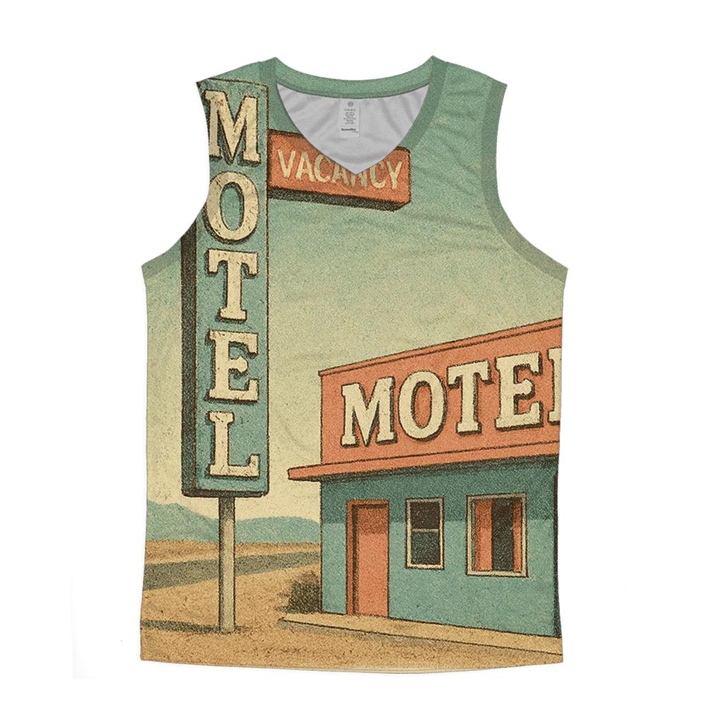 Dusty Desert Motel Vacancy Sign casual summer tank tops