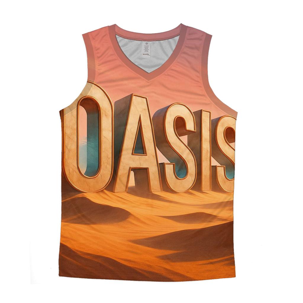 Desert Mirage Typography Oasis stylish racerback tanks