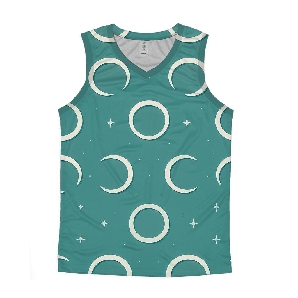 Gravitational Lens Arc Lattice cotton sleeveless tops