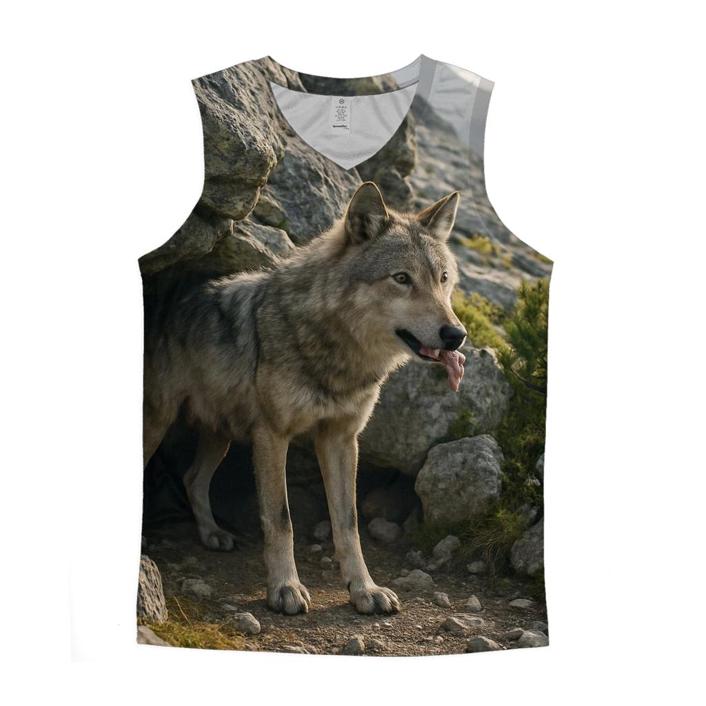 Den Site Monitoring In Alpine Scree personalized athletic tanks