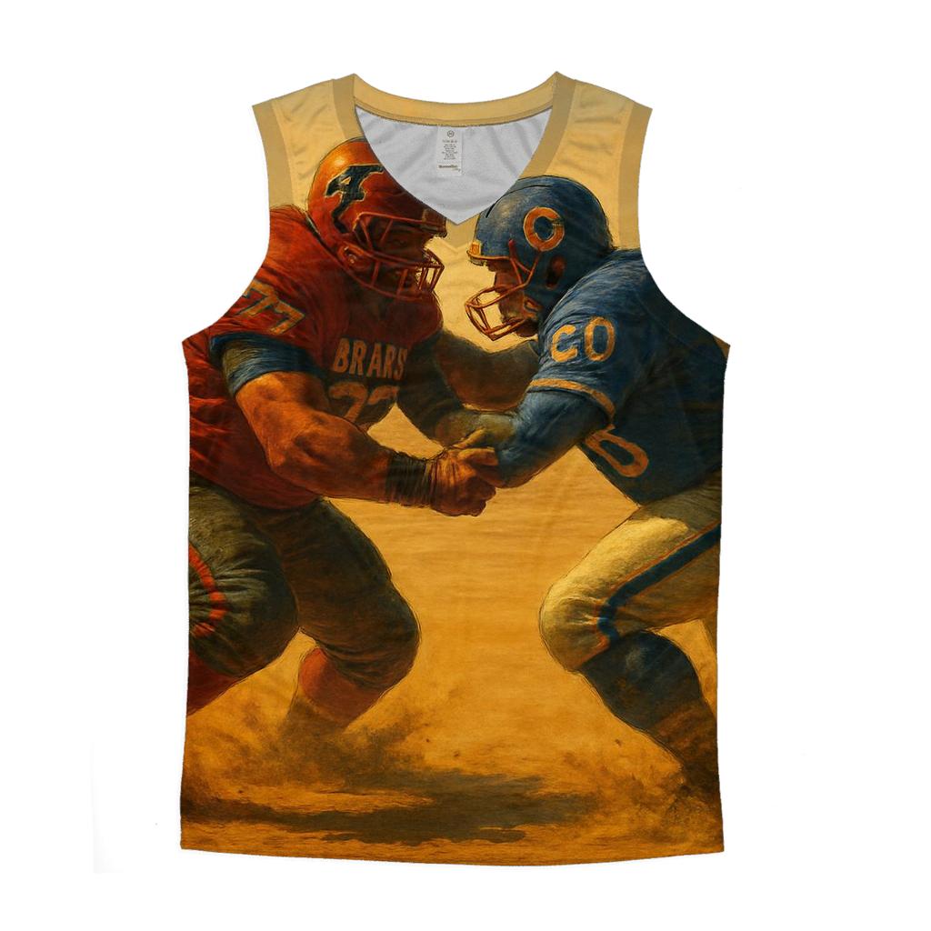 Desert Mirage Fourth Down Clash personalized athletic tanks