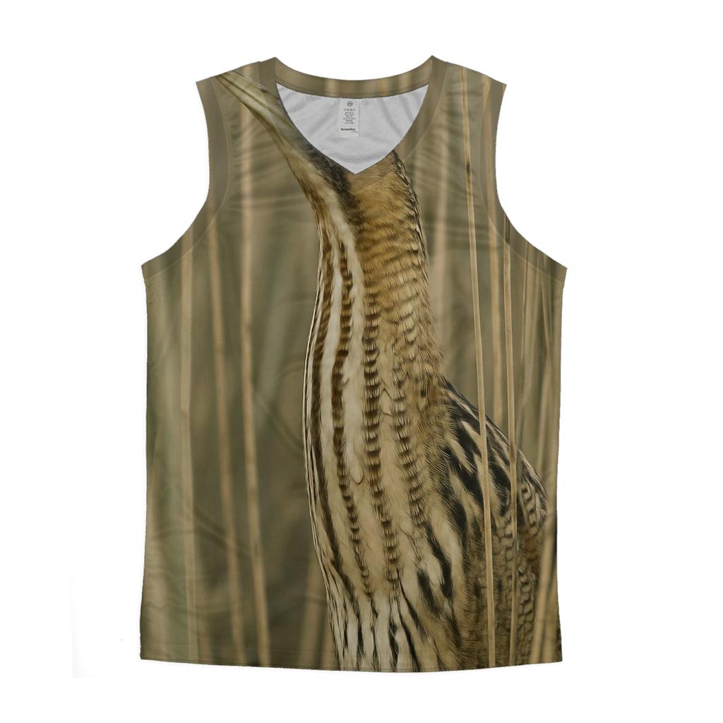 Reedbed Thread Eurasian Bittern cotton sleeveless tops