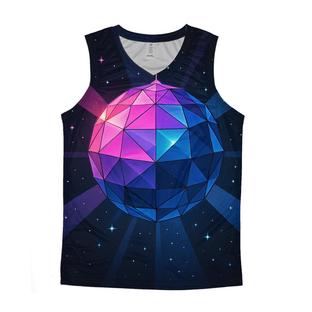 Disco Prism Burst designer workout tanks
