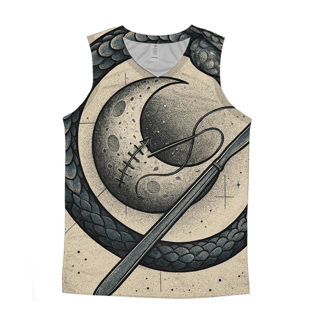 Lunar Surgeon Ouroboros cotton sleeveless tops