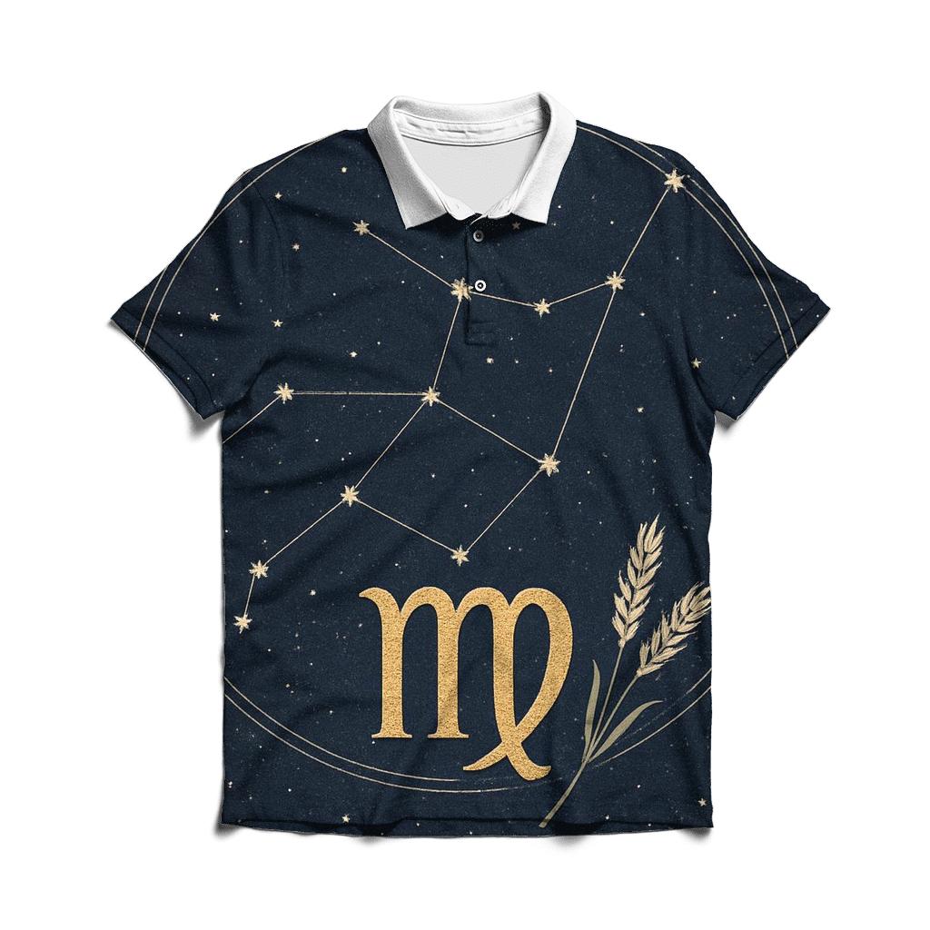 Virgo Sheaf Of Wheat Star Atlas classic pique polos