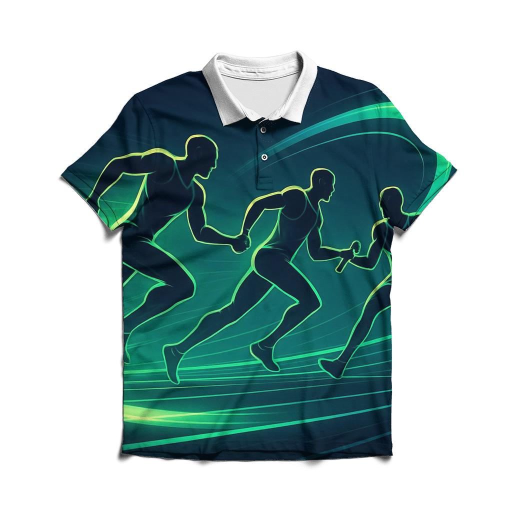 Aurora Sprint Relay custom polo shirts