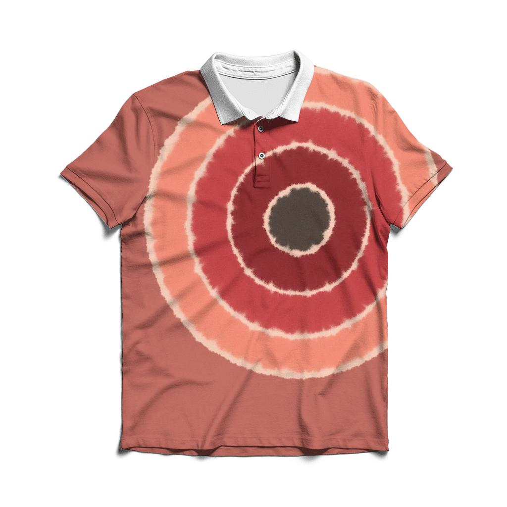 Lunar Eclipse Bullseye Halo Rings premium cotton polo shirts