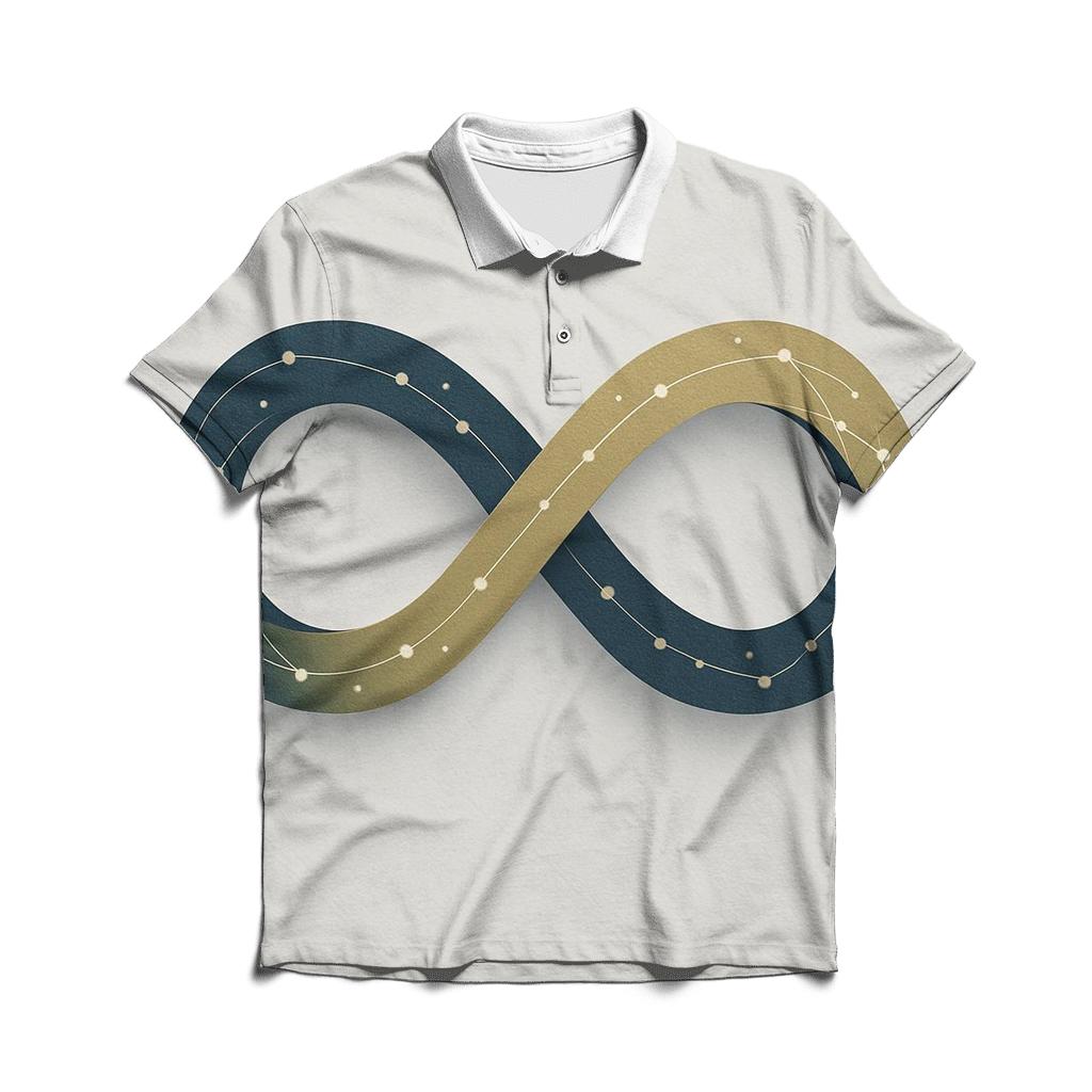 Infinite Loop Constellation Weave designer slim fit polos