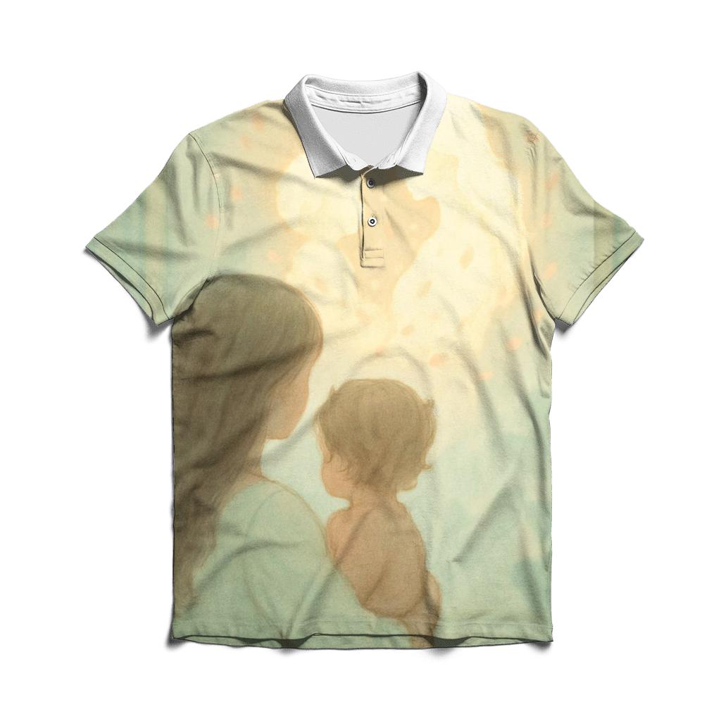The Mirror Of Mercy She Sees The Best In You First premium cotton polo shirts
