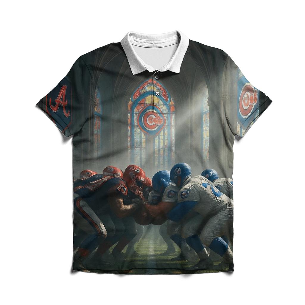 Cathedral Of Cheers Rivalry Scrum designer slim fit polos