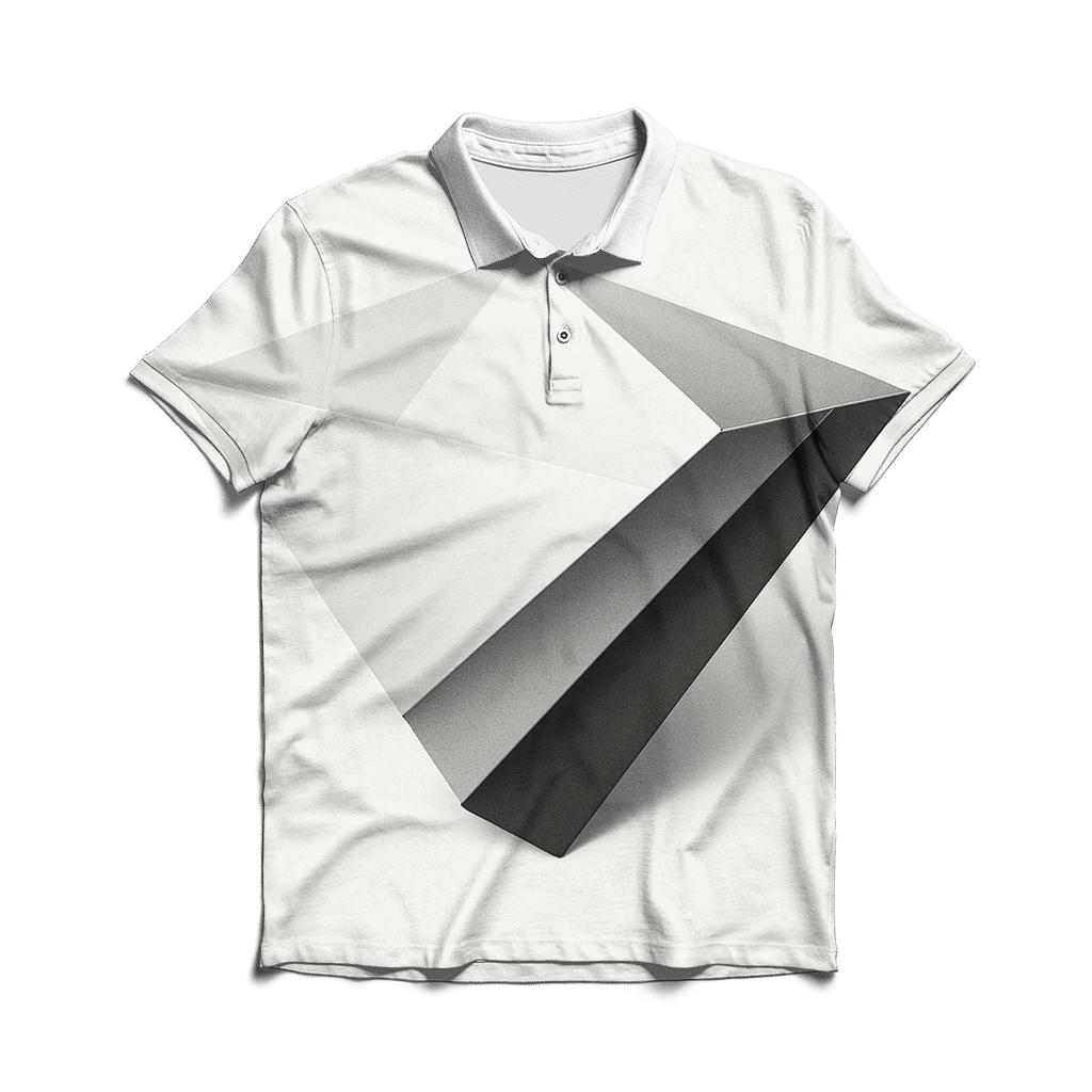 Filter Fold Geometry stylish collar polo tees