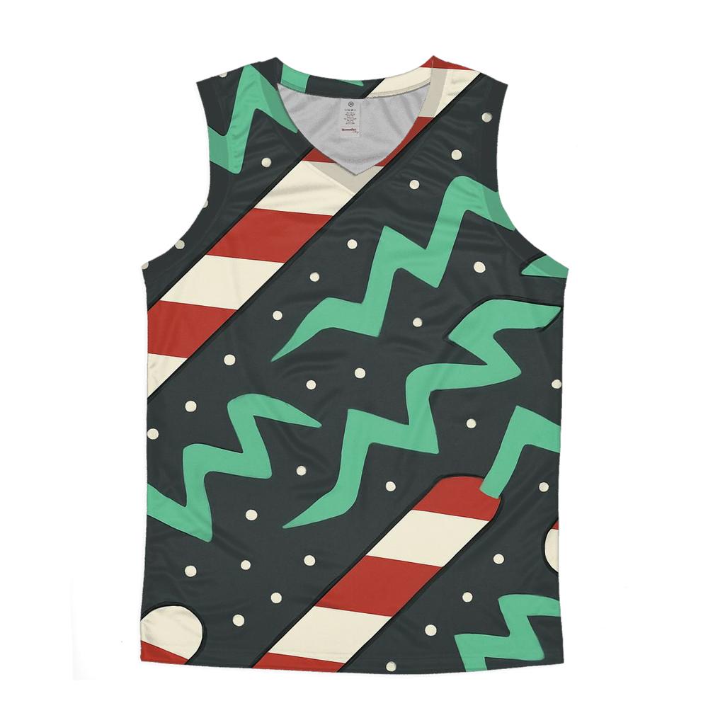 Candy Cane Aurora Stripes casual summer tank tops