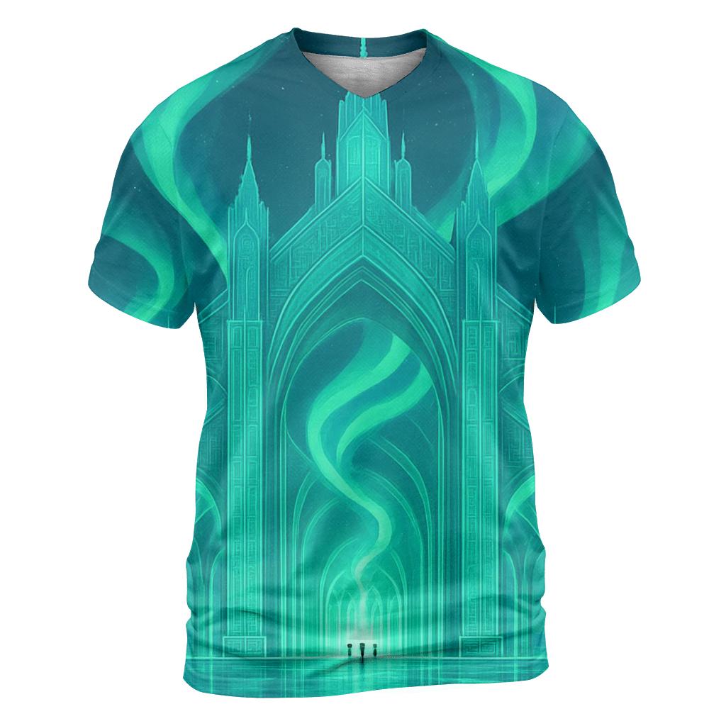 Aurora Circuit Cathedral unique graphic print tees