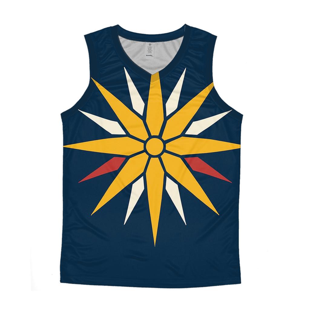 Golden Starburst Nativity Halo trendy fitted tank tops