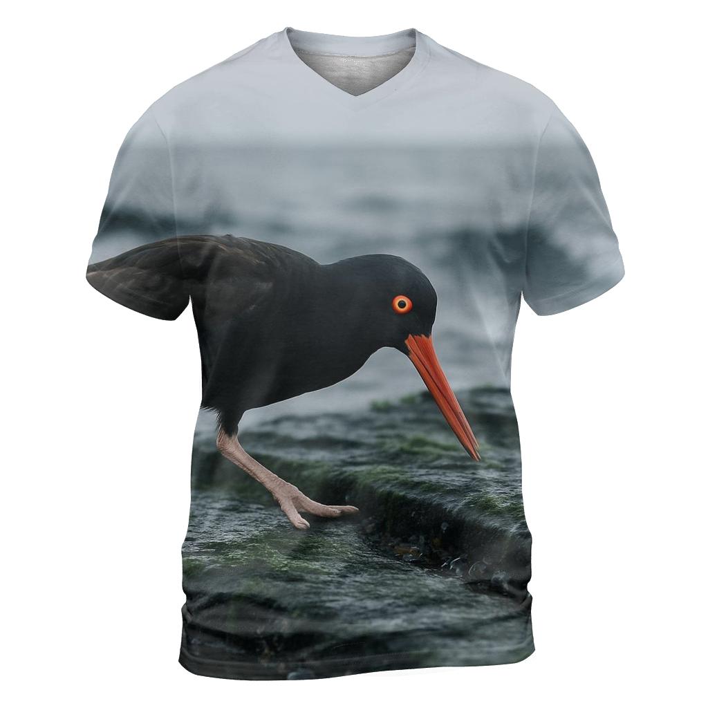 Tidepool Patrol Black Oystercatcher personalized full print shirts