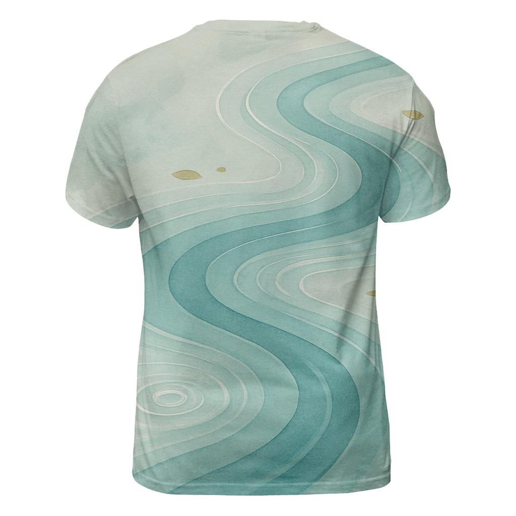 River Of Quiet Renewal vibrant all-over design tees