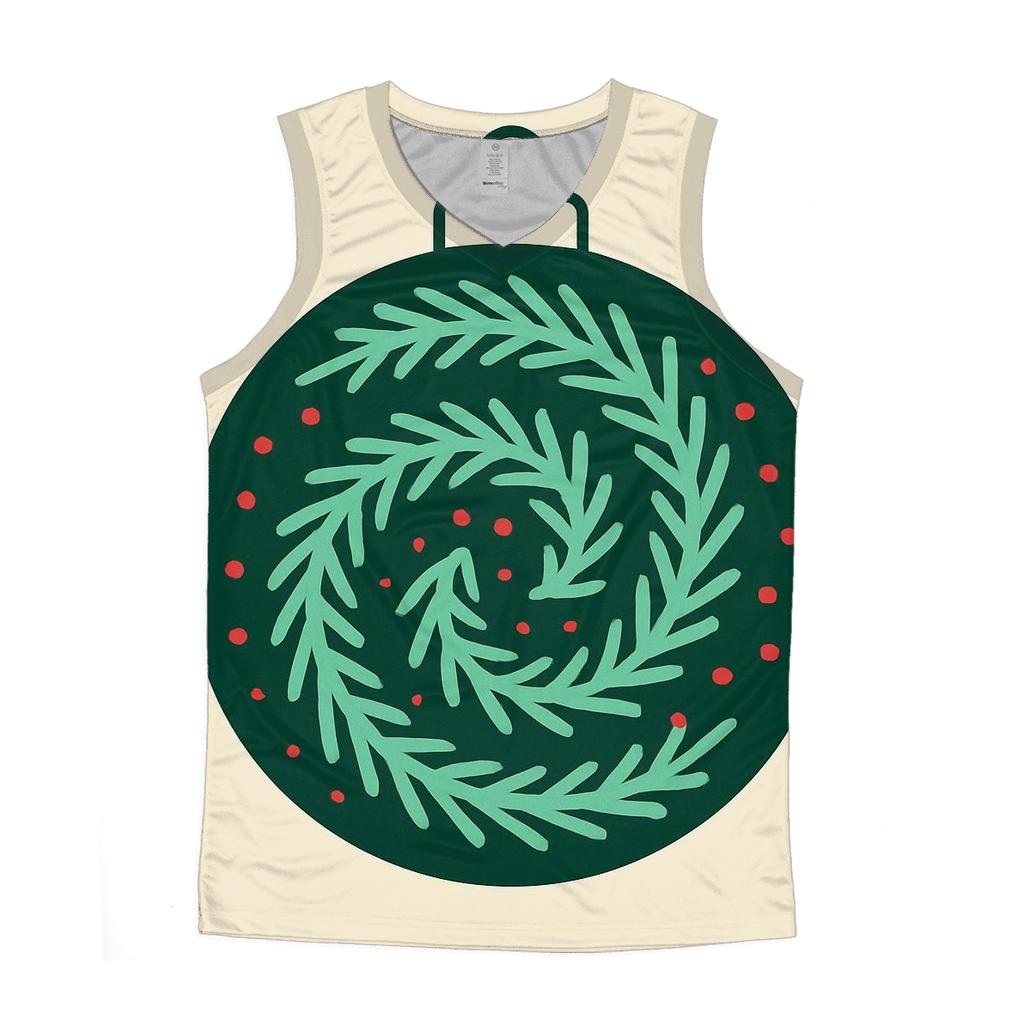 Pine Spiral Galaxy Ornament graphic print tank tops