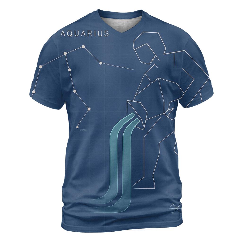 Aquarius Orbital Water Bearer Blueprint personalized full print shirts